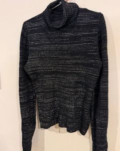 Sparkly Turtleneck winter Top