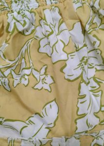 Yellow Floral Midi Dress