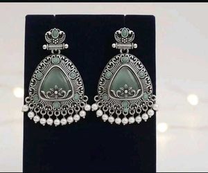 Stunning Oxidized Silver Jhumkas