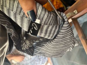Chic Striped Wrap Dress