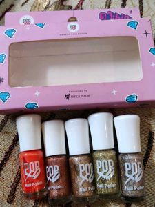POP XO Nail Polish Set - 5 Colors