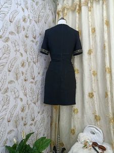Elegant Black Ruched Dress