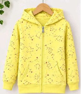 Kids Yellow Constellation Hoodie