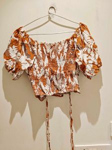 Floral Print Crop Top
