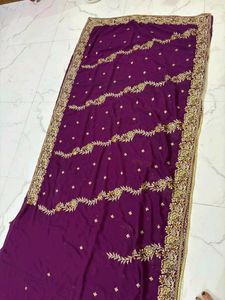 Beautiful purple 💜 saree