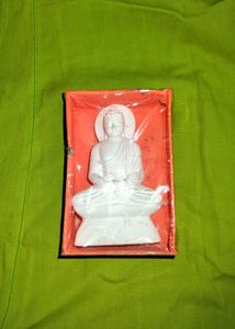 White Buddha Statue Idol Showpiece God Home Decor