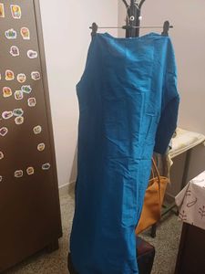 Elegant Blue Kurta with Intricate Embroidery