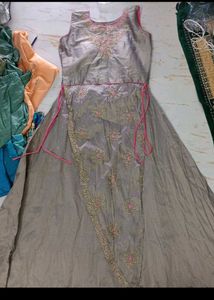 buzt 40 Elegant Grey Ethnic Gown