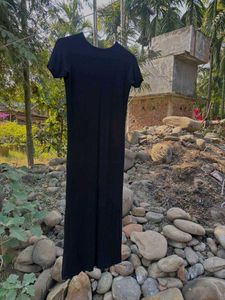 Elegant Black Midi Bodycon Dress