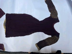 Embellished Georgette Kurta Sharara Set
