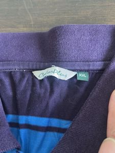 Striped Polo T-Shirt colour plus brand xxl size