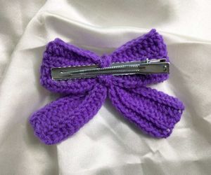 Handmade Crochet Bow Hair Clip