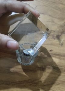 you will get two Cube of 3d Crystal with stand