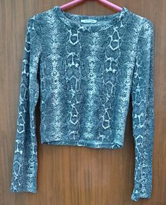 ZARA Snake Print Top