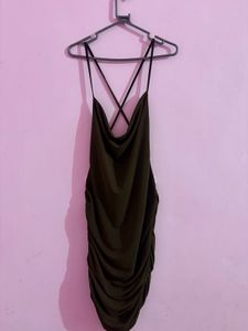 Sleek Ruched Cami Dress