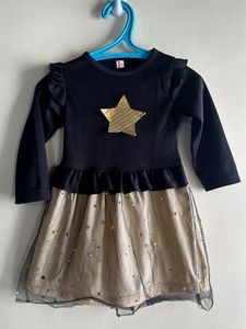 Girls Sparkly Star Dress