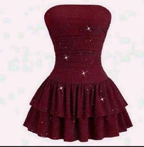 Sparkly Tiered Mini Dress