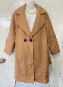 Elegant Tan Trench Coat