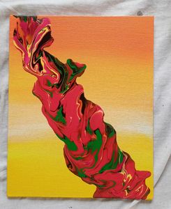 Canvas Painting | Fluid Art