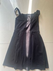 Black Spaghetti Strap Mini Dress