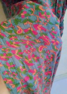 grey printed kurta set with duppata