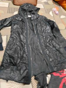 Stylish Black Winter leather jacket and dress free