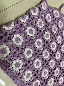 Knitted Handmade Lavender Top