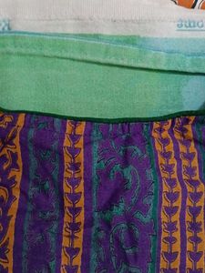 Purple Striped Cotton Kurta