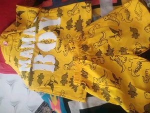 Cute Yellow Dino "Mama's Boy" Outfit