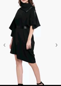 Chic Black Asymmetrical Dress