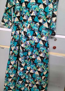 New one piece Abstract Print Maxi Dress
