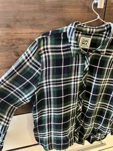 Green Black Check Shirt | Casual Plaid Shir