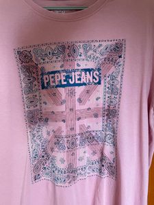 Pepe Jeans Pink Graphic T-Shirt
