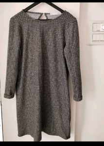 Chic Tweed Dress &amp; Lace Cardigan Set