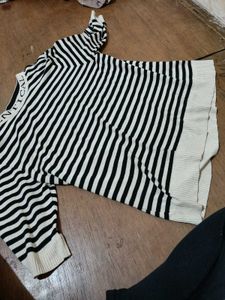 Comfortable Black Striped Pants