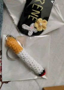 Crochet Cigrette Keychain