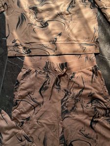 Stylish Marble Print Co-ord Set