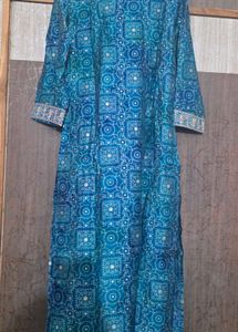 Beautiful Teal Kurta Set with Embroidery