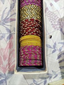 Assorted Colorful Bangles Set