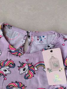 LILPICKS Unicorn Print Dress