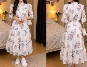 Boho Floral Tiered Maxi Dress