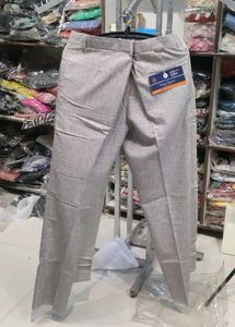Men's Grey Formal Trousers