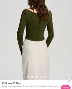 Green crop top