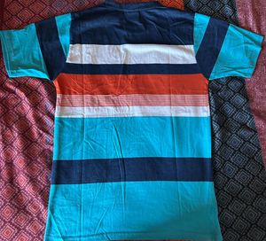 Men's Striped Crew Neck T-Shirt
