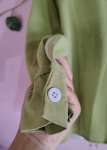 Veromoda lime Green soft Long Sleeve Top