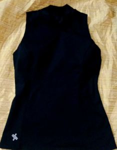 Sleeveless Mock Neck Top