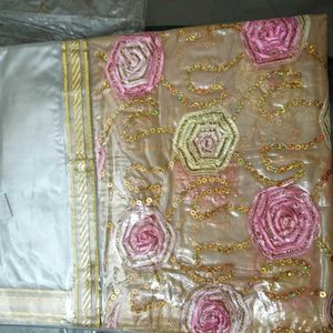Embroidered dinning table cover with Sequins