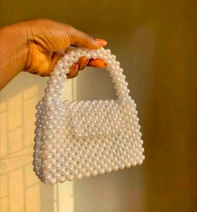 Elegant Pearl Beaded Handbag