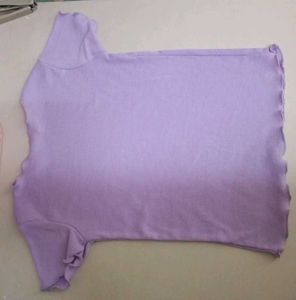 Lavender Lettuce Hem Top