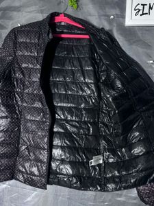 Stylish Polka Dot Puffer Jacket